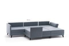 Atelier Del Sofa Rohová sedací souprava Efsun - Anthracite, Antracitová