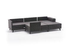 Atelier Del Sofa Rohová sedací souprava Efsun - Anthracite, Antracitová