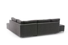 Atelier Del Sofa Rohová sedací souprava Manama Corner Sofa Bed Right - Anthracite, Antracitová