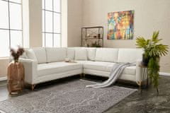 Atelier Del Sofa Rohová sedací souprava Berlin - Cream, Gold, Krémová, Zlatá