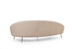 Atelier Del Sofa 3-místná pohovka Eses Right - Beige, Béžová