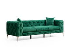 Atelier Del Sofa 3-místná pohovka Como - Green, Zelená