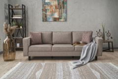 Atelier Del Sofa 3-místná pohovka Kale Linen - Cream, Krémová