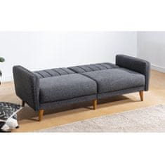 Atelier Del Sofa 3-místná pohovka Aqua - Dark Grey, Tmavá Šedá