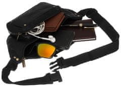 Peterson Pánská kožená taška do pasu s přední kapsou