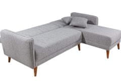 Atelier Del Sofa Rohová sedací souprava Aqua Corner Right - Cream, Krémová