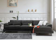 Atelier Del Sofa Rohová sedací souprava Frido Corner Right (L3+Chl), Antracitová