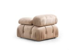 Atelier Del Sofa 3-místná pohovka Bubble 3 Seater ( L1-O1-1R) - Velvet, Krémová