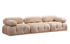 Atelier Del Sofa 3-místná pohovka Bubble 3 Seater ( L1-O1-1R) - Velvet, Krémová