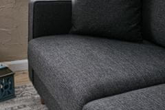 Atelier Del Sofa 2-místná pohovka Eva - Anthracite, Antracitová