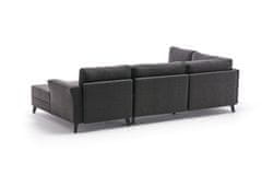 Atelier Del Sofa Rohová sedací souprava Eris - Anthracite, Antracitová