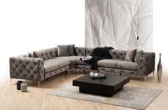 Atelier Del Sofa Rohová sedací souprava Como Left - Anthracite, Antracitová