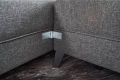 Atelier Del Sofa Rohová sedací souprava Eris - Anthracite, Antracitová