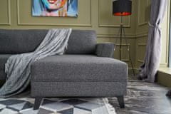 Atelier Del Sofa Rohová sedací souprava Eris - Anthracite, Antracitová