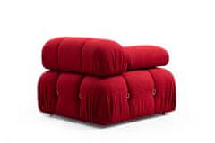 Atelier Del Sofa Rohová sedací souprava Bubble Corner ( L1-O1-1R -Puf) - Red, Červená