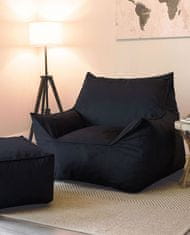 Atelier Del Sofa Taburet Cinema - Black, Černá