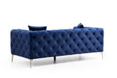 Atelier Del Sofa 2-místná pohovka Como - Navy Blue, Modrá