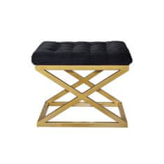 Atelier Del Sofa Taburet Capraz - Gold, Black, Zlatá, Černá