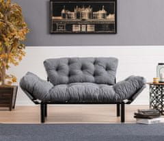 Atelier Del Sofa 2-místná pohovka Nitta - Grey, Šedá