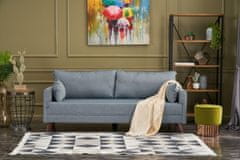 Atelier Del Sofa 3-místná pohovka Bella Soft Yataklı Üçlü Koltuk - Blue, Modrá