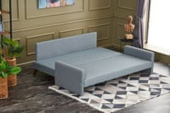 Atelier Del Sofa 3-místná pohovka Bella Soft Yataklı Üçlü Koltuk - Blue, Modrá