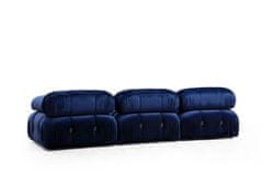 Atelier Del Sofa Rohová sedací souprava Bubble Velvet Blue L1-O1-1R-PUF, Modrá