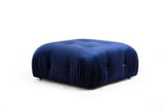 Atelier Del Sofa Rohová sedací souprava Bubble Velvet Blue L1-O1-1R-PUF, Modrá