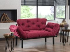 Atelier Del Sofa 2-místná pohovka Nitta - Maroon, Kaštanová