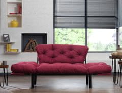 Atelier Del Sofa 2-místná pohovka Nitta - Maroon, Kaštanová