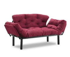 Atelier Del Sofa 2-místná pohovka Nitta - Maroon, Kaštanová