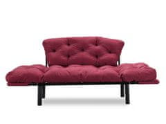 Atelier Del Sofa 2-místná pohovka Nitta - Maroon, Kaštanová