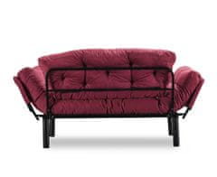 Atelier Del Sofa 2-místná pohovka Nitta - Maroon, Kaštanová