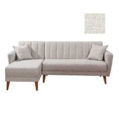 Atelier Del Sofa Rohová sedací souprava Aqua Corner Left - Cream, Krémová