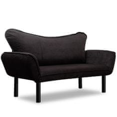 Atelier Del Sofa 2-místná pohovka Chatto - Black, Černá