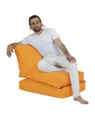 Atelier Del Sofa Zahradní sedací vak Siesta Sofa Bed Pouf - Orange, Oranžová