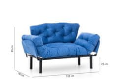 Atelier Del Sofa 2-místná pohovka Nitta - Blue, Modrá