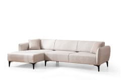 Atelier Del Sofa Rohová sedací souprava Belissimo Left - Off White, Bílá