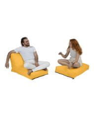 Atelier Del Sofa Zahradní sedací vak Siesta Sofa Bed Pouf - Yellow, Žlutá