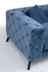 Atelier Del Sofa 2-místná pohovka Como 2 Seater - Blue, Modrá