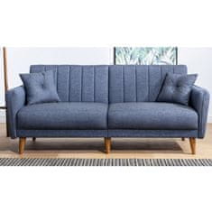 Atelier Del Sofa 3-místná pohovka Aqua - Dark Blue, Tmavá Modrá