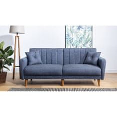 Atelier Del Sofa 3-místná pohovka Aqua - Dark Blue, Tmavá Modrá