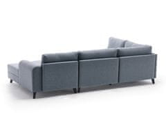 Atelier Del Sofa Rohová sedací souprava Belen - Blue, Modrá