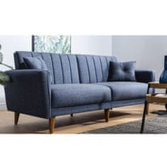 Atelier Del Sofa 3-místná pohovka Aqua - Dark Blue, Tmavá Modrá