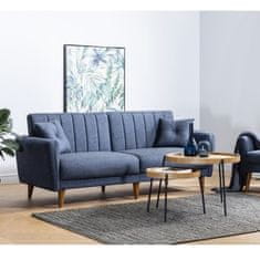 Atelier Del Sofa 3-místná pohovka Aqua - Dark Blue, Tmavá Modrá