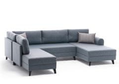 Atelier Del Sofa Rohová sedací souprava Belen - Blue, Modrá