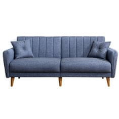 Atelier Del Sofa 3-místná pohovka Aqua - Dark Blue, Tmavá Modrá