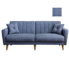 Atelier Del Sofa 3-místná pohovka Aqua - Dark Blue, Tmavá Modrá