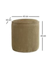 Atelier Del Sofa Taburet Teddy Fitilli - Khaki, Khaki