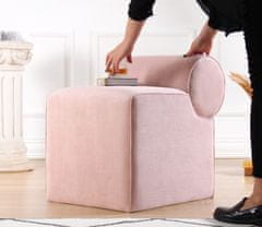 Atelier Del Sofa Taburet Linburg Puf - Pink, Růžová