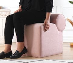 Atelier Del Sofa Taburet Linburg Puf - Pink, Růžová